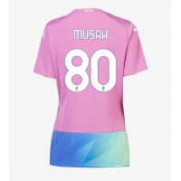 Dres AC Milan Yunus Musah #80 Tretina pre Ženy 2023-24 Krátky Rukáv